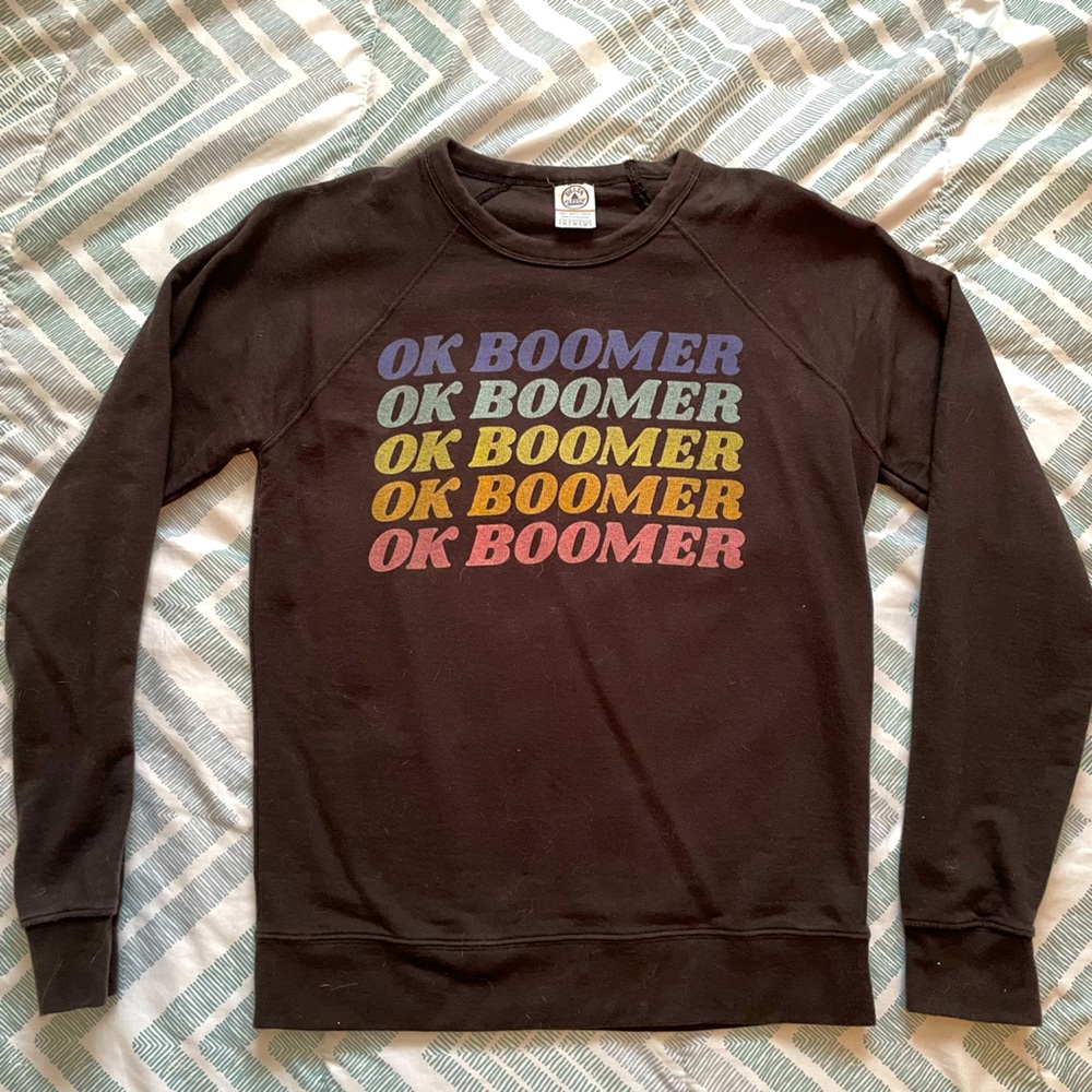 Black OK Boomer Sweatshirt